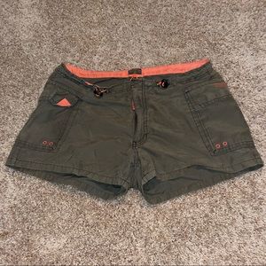 army green hiking shorts